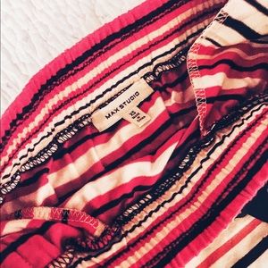 Max Studio Multi Color Skirt w/ Elastic Waist